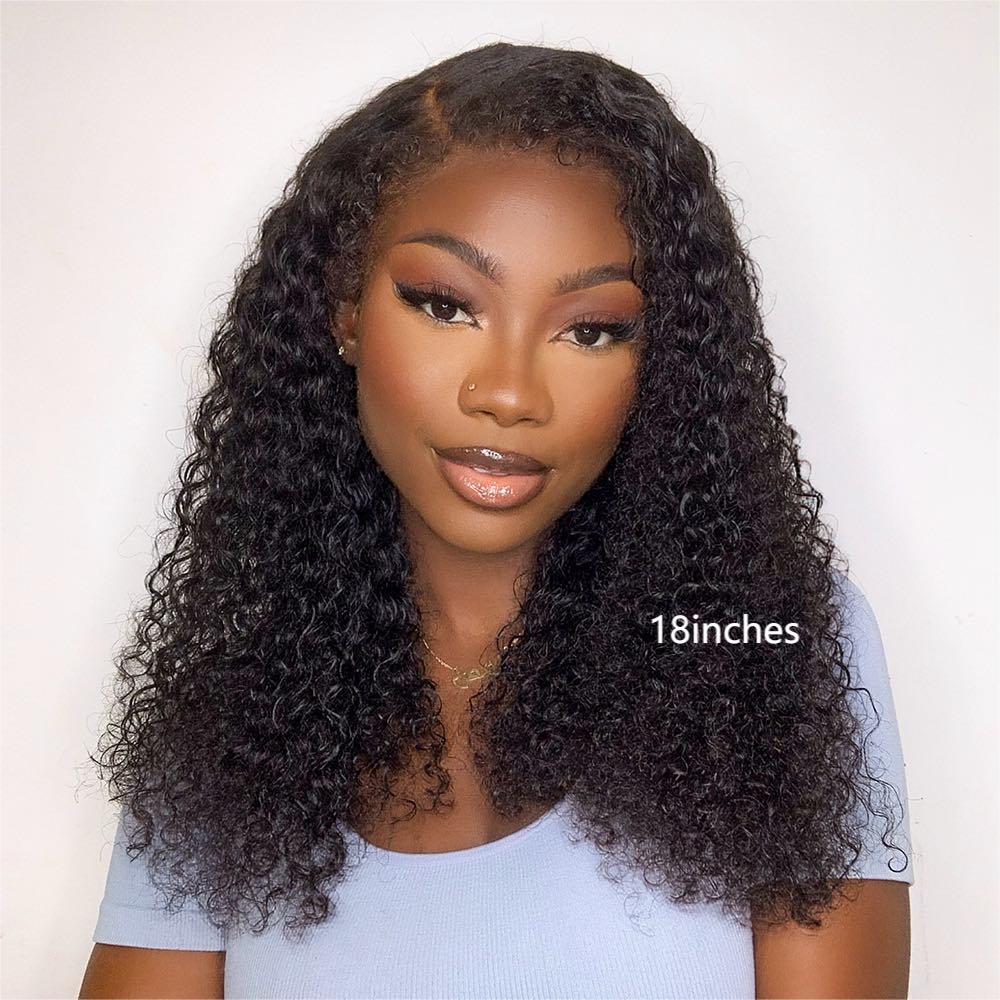 Ventilated Realistic Curly Edges Lace Wig