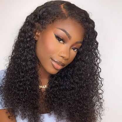 Ventilated Realistic Curly Edges Lace Wig