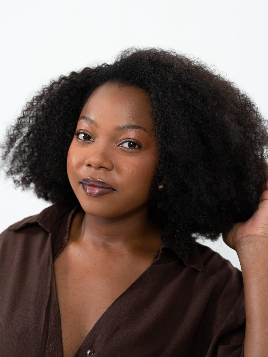 Glueless Wear & Go Kinky Coils Half Wig 100% Human Hair Wig