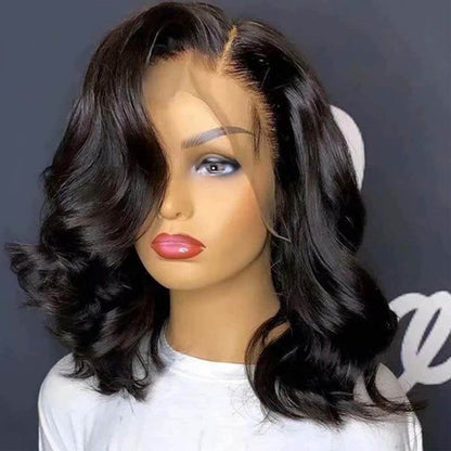 Body Wave Bob Wig 13x4 Lace Front Wigs Human Hair Pre Plucked With Baby Hair