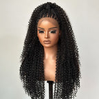 Full Lace Knotless Micro Twists Braided Wig With Invisi Drawstring