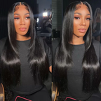 Glueless Layered Cut Reddish Brown 5x5/13x4 Lace Front Wig Stylish Layered Straight Wigs