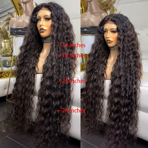 Elle Vane Glueless Luxurious Curls HD Lace Closure With 4C Kinky Edges Pre-cut Wavy Wig
