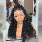 Full Lace Knotless Micro Twists Braided Wig With Invisi Drawstring