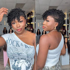 Full Lace Twist-out Afro kinky Cornrow Invisi Drawstring Wig