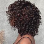 Elle Vane Short Wig Loose Curly Highlight Lace Frontal Human Hair Wig