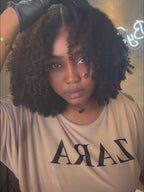 Glueless Luxurious Curls HD Lace Closure With 4C Kinky Edges Pre-cut Wig