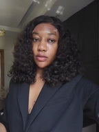 Glueless Side Part Short Curly Bob Lace Closure Wig Human Hair Wig