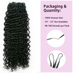 Elle Vane Lightweight Water Wave Crochet Human Hair Extension